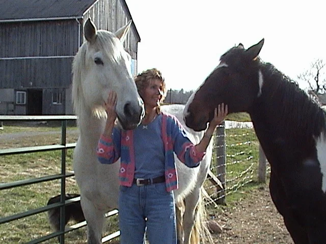 shari with horses